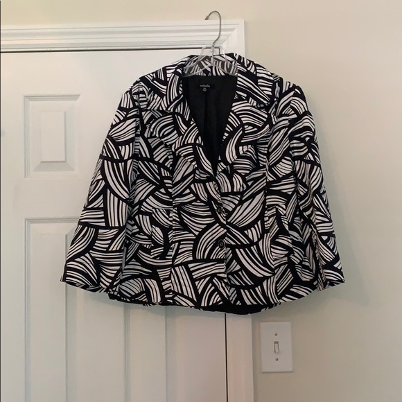 Rafaella Jackets & Blazers - Black and white summertime blazer Rafaella Jackets & Blazers - Black and white summertime blazer